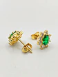 Aros Lady Jardín de Esmeralda y Circones Oro 18k - Miniatura 3