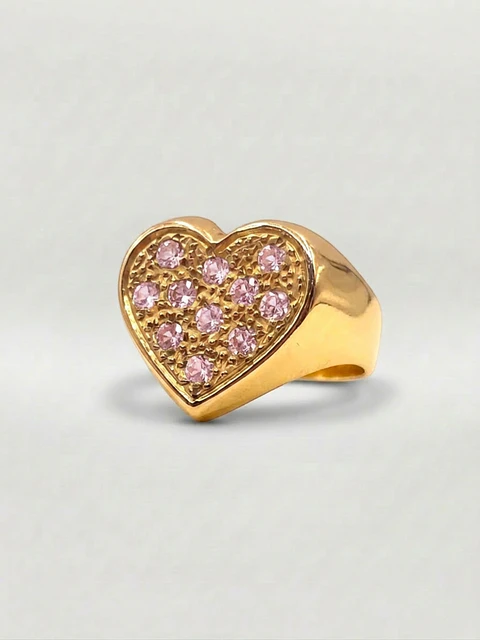 Anillo Corazón de Gala Rosa de Francia Oro 18k