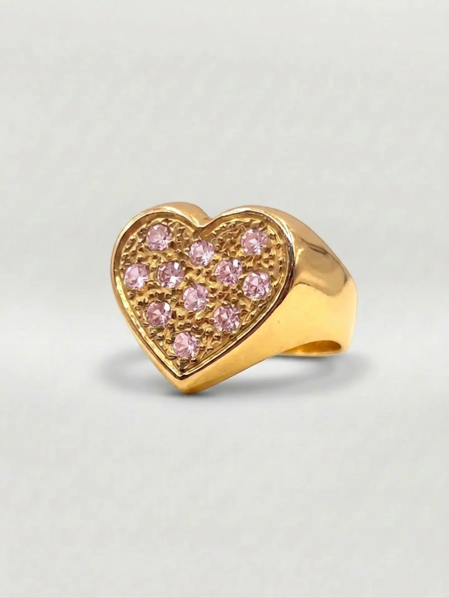 Anillo Corazón de Gala Rosa de Francia Oro 18k 1