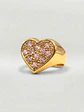 Anillo Corazón de Gala Rosa de Francia Oro 18k - Miniatura 1