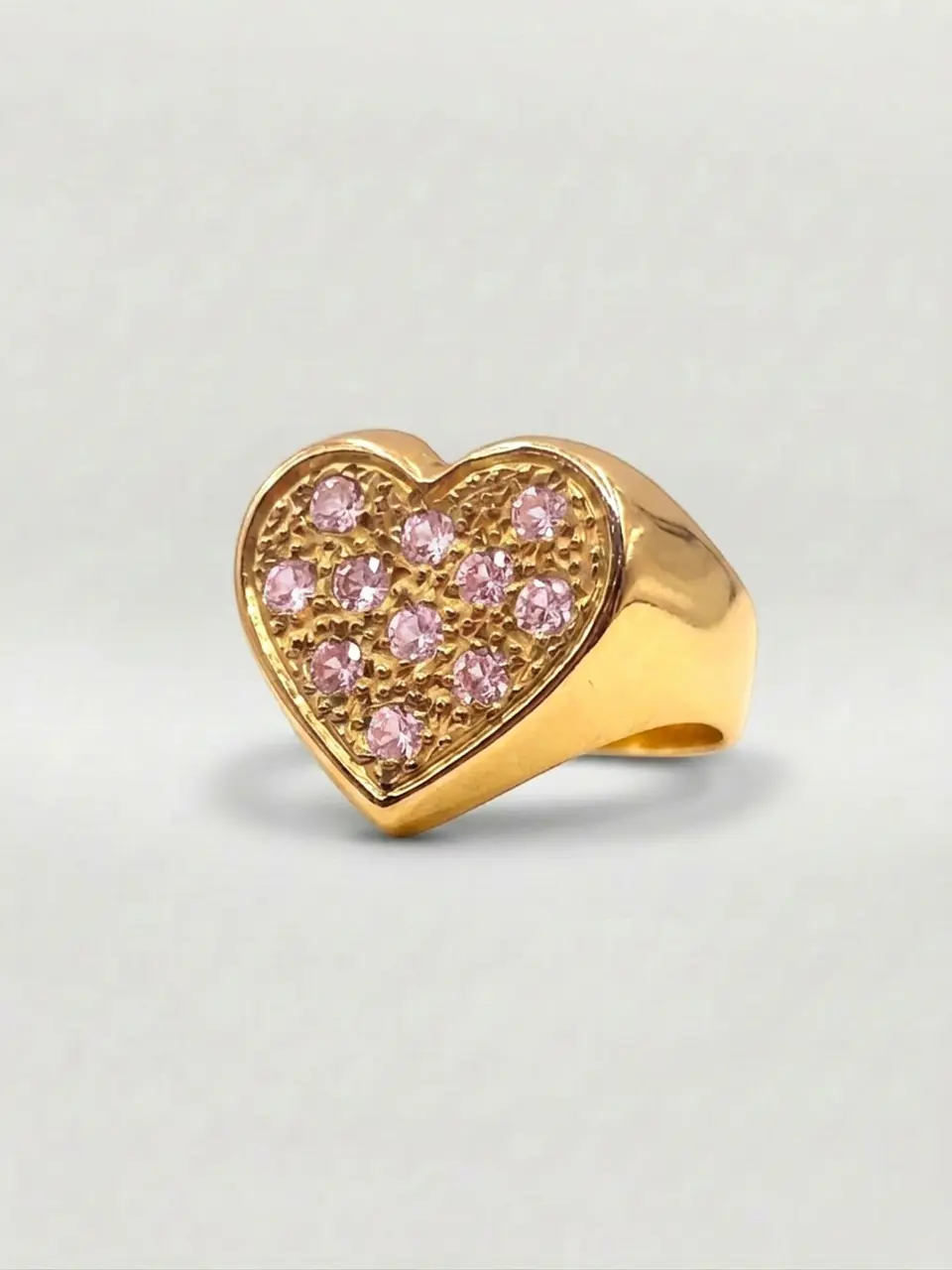 Anillo Corazón de Gala Rosa de Francia Oro 18k 1