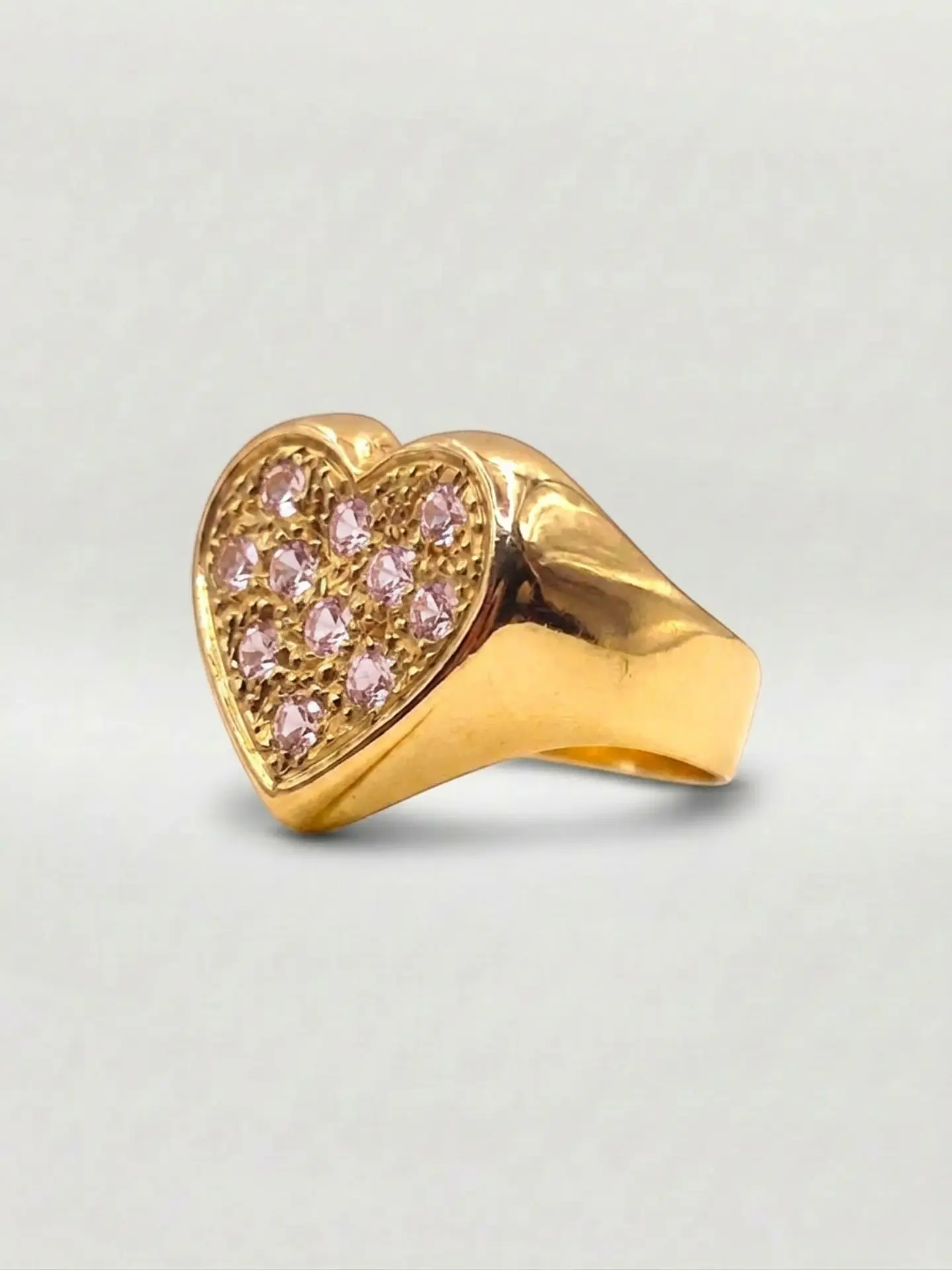 Anillo Corazón de Gala Rosa de Francia Oro 18k 3