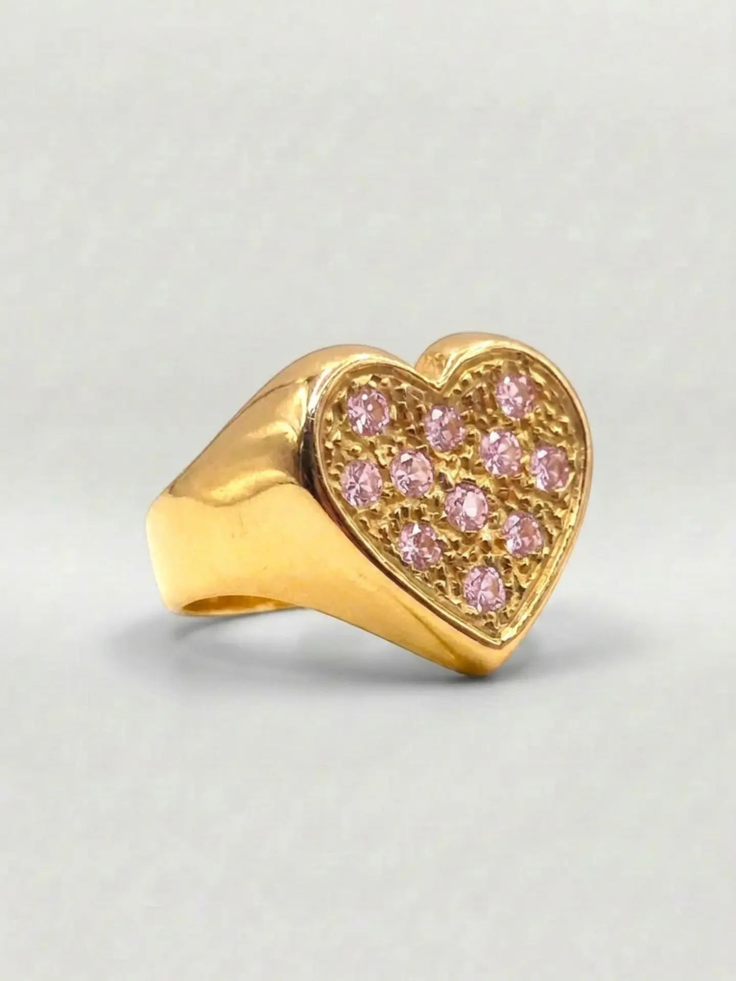 Anillo Corazón de Gala Rosa de Francia Oro 18k 4