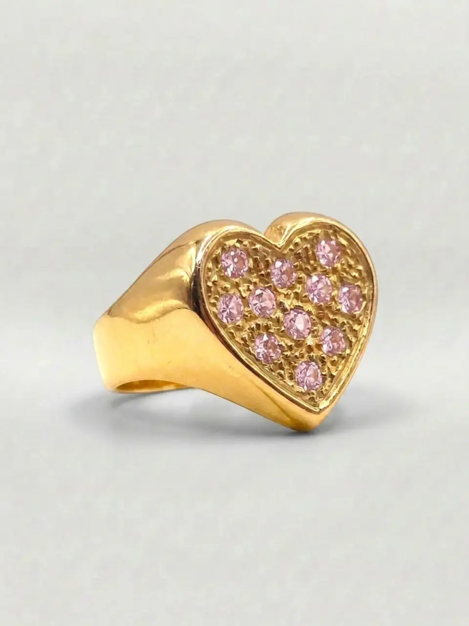 Anillo Corazón de Gala Rosa de Francia Oro 18k 4