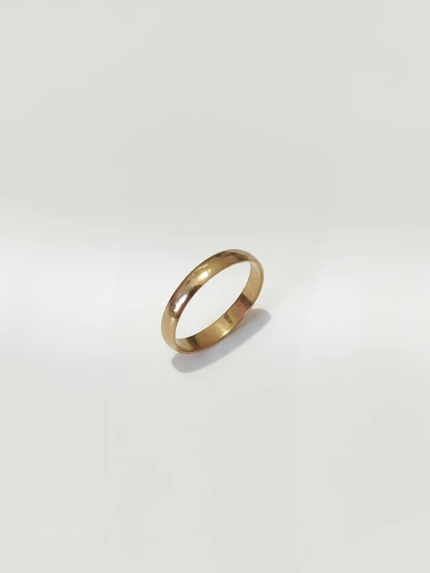 Argollas Tradición Media Caña 3 mm Oro 18k