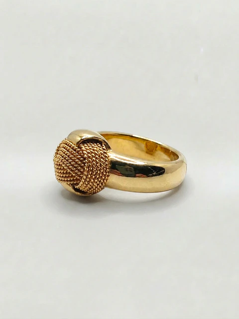 Anillo Chevalier Nudo de Unión Oro 18k