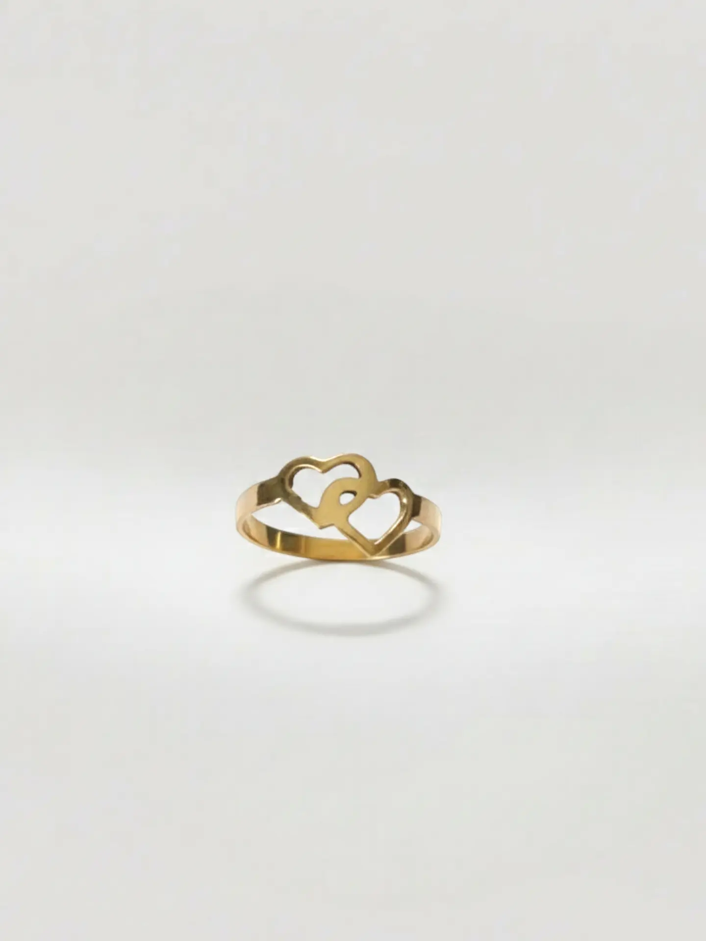 Anillo Unión de Corazones Delicados Oro 18k 1