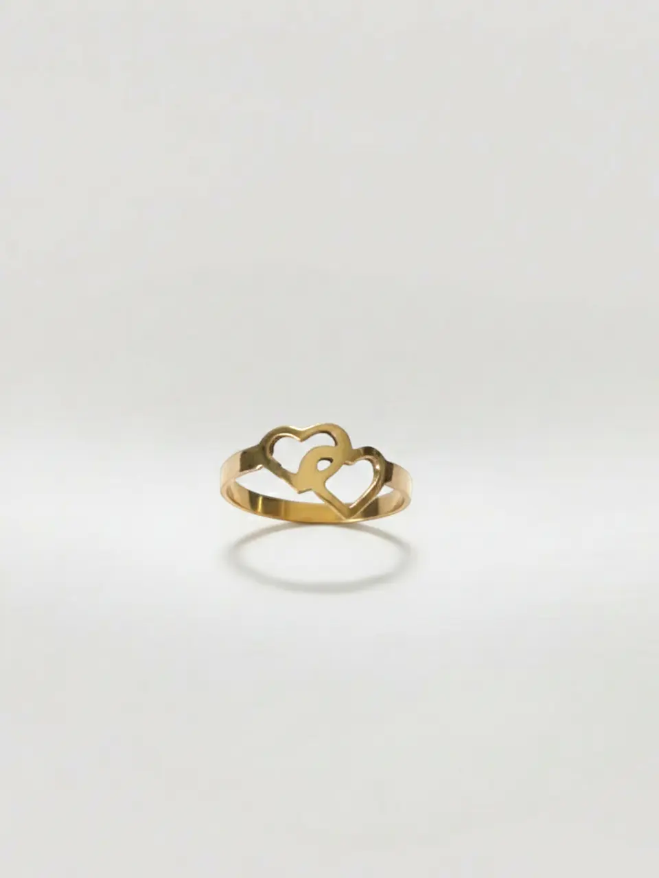 Anillo Unión de Corazones Delicados Oro 18k 1