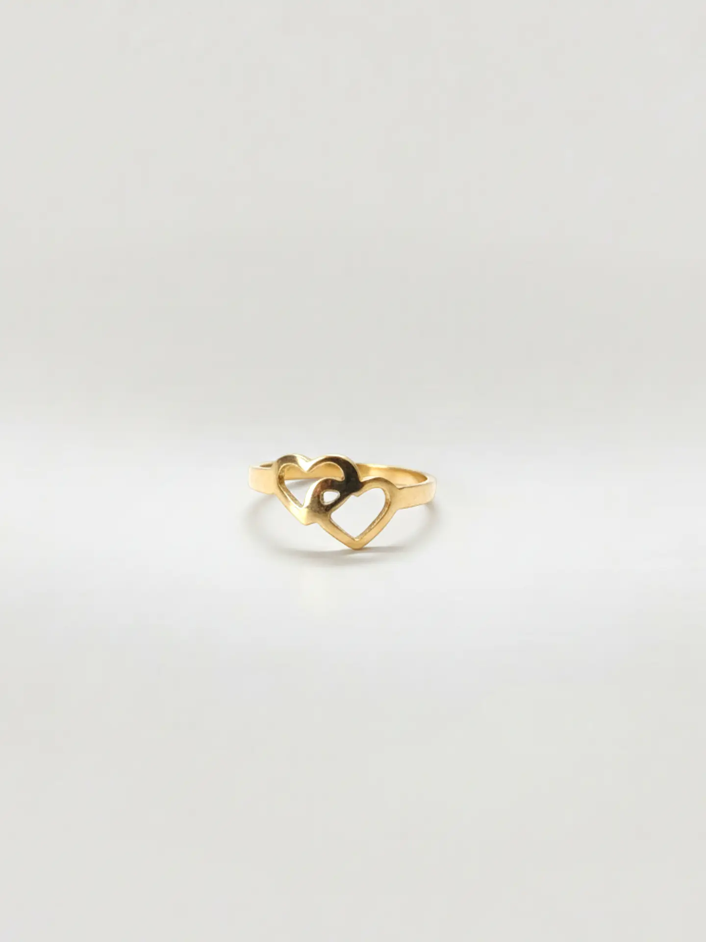 Anillo Unión de Corazones Delicados Oro 18k 3