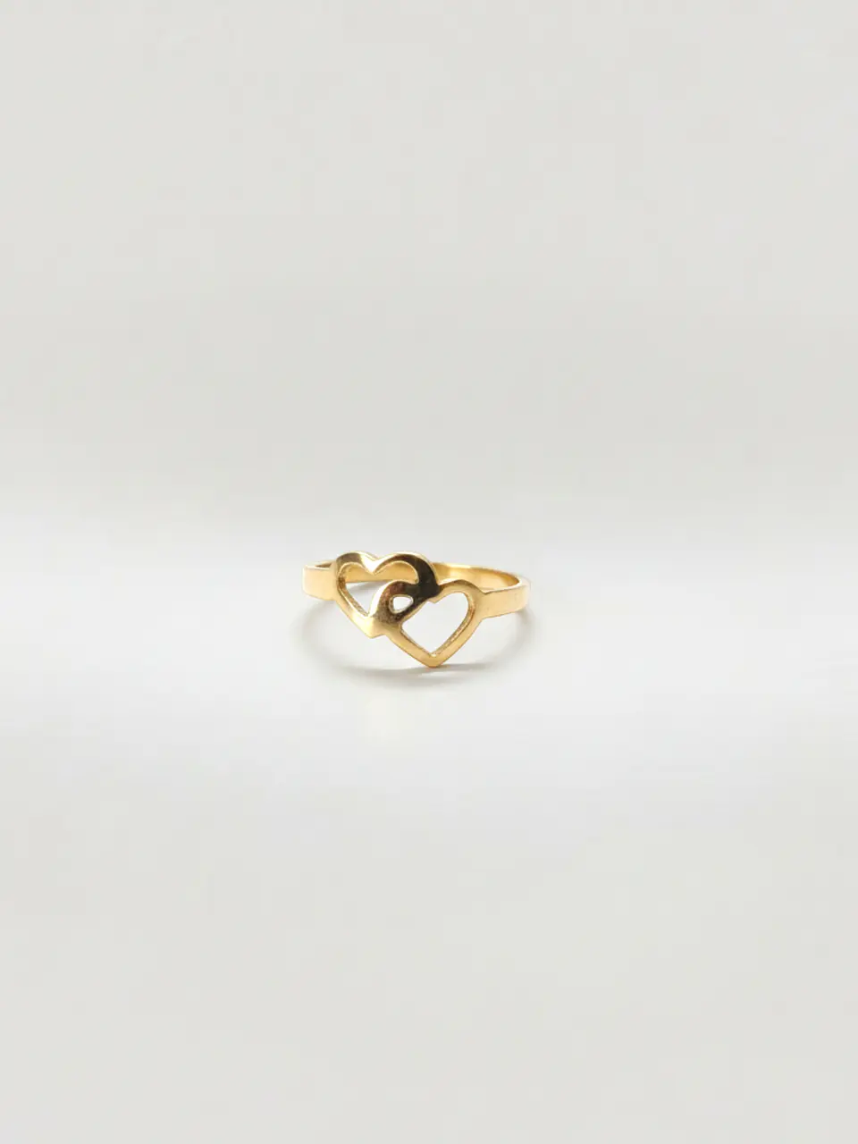 Anillo Unión de Corazones Delicados Oro 18k 3