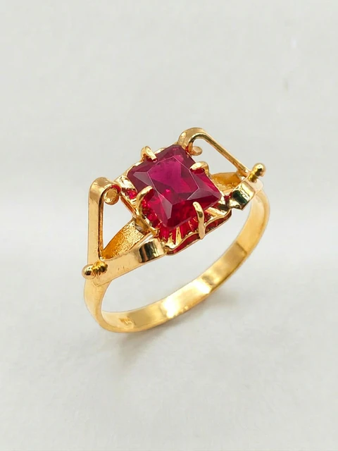 Anillo Chatón Rubí Pasión en Garra Oro 18k