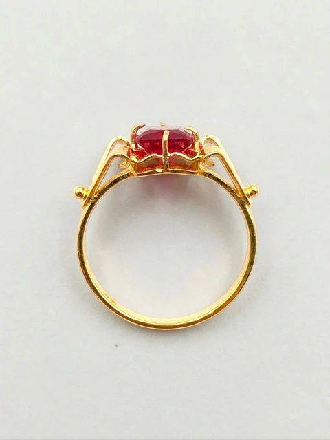 Anillo Chatón Rubí Pasión en Garra Oro 18k