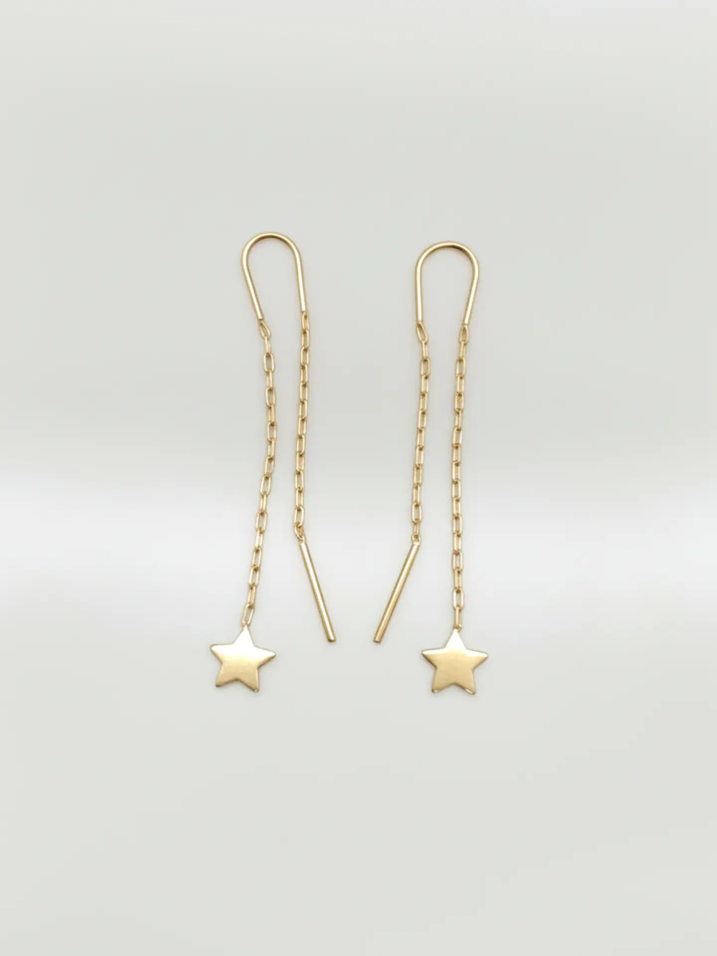 Aros Cadena con Estrella Fugaz Oro 18k 1
