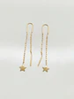 Aros Cadena con Estrella Fugaz Oro 18k - Miniatura 2