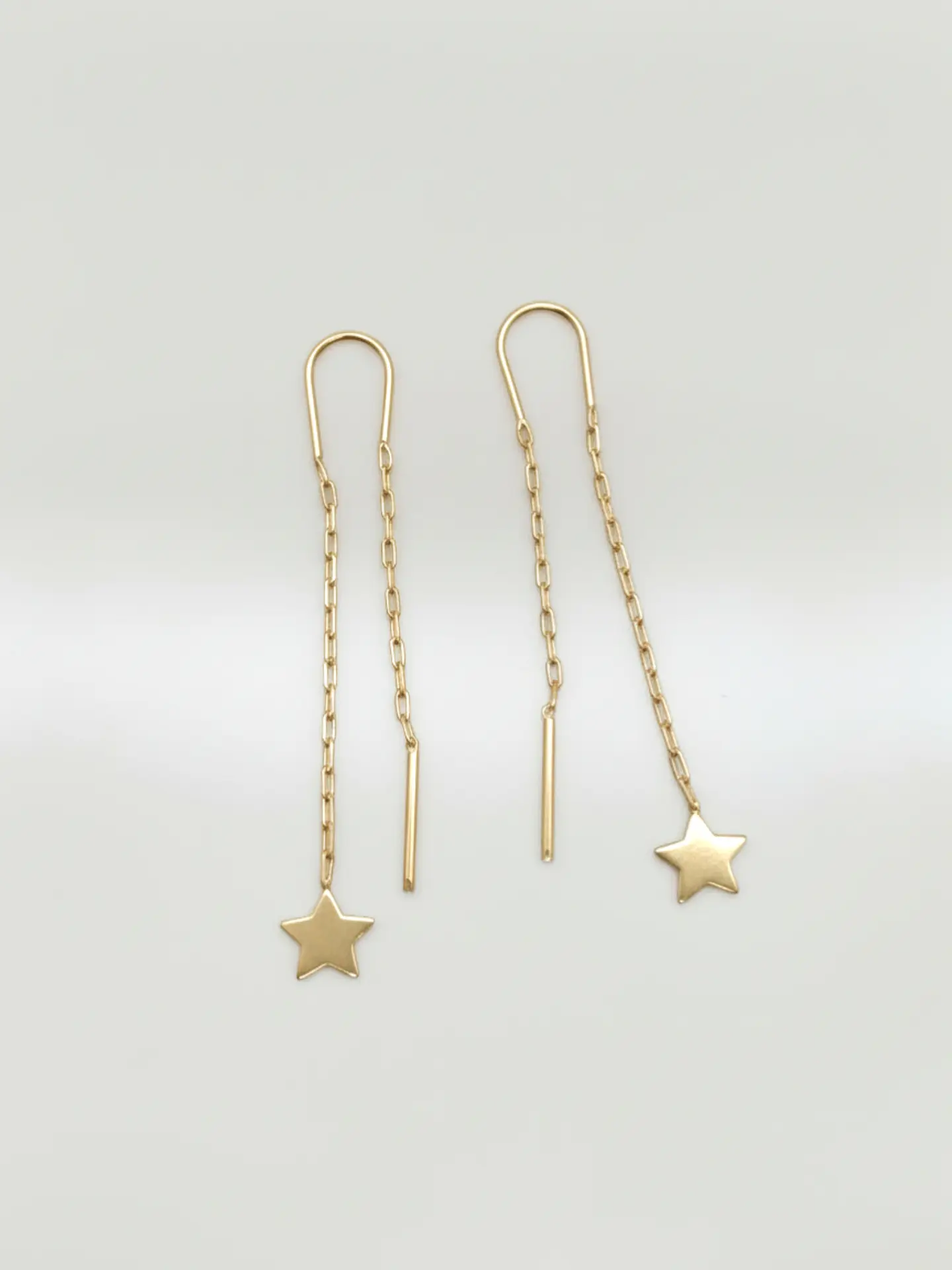Aros Cadena con Estrella Fugaz Oro 18k 4