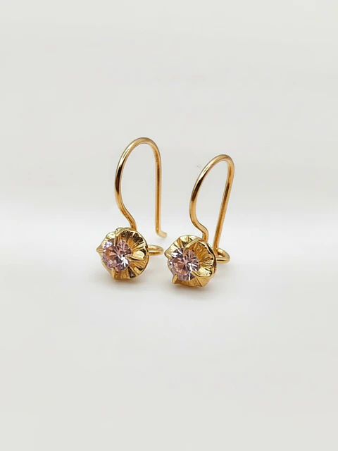 Aros Chatón Rosa de Francia de Gala Oro 18k