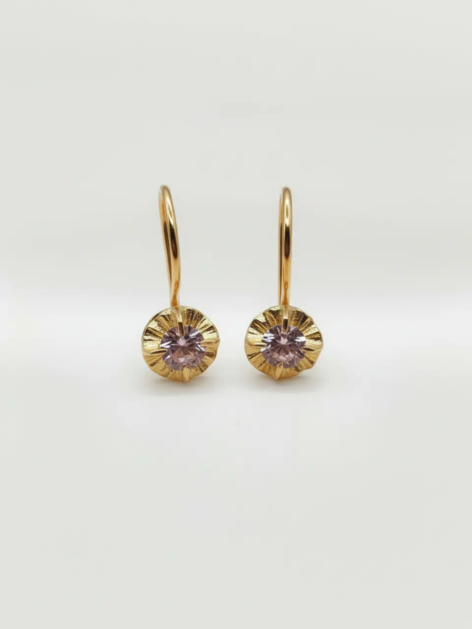 Aros Chatón Rosa de Francia de Gala Oro 18k 4