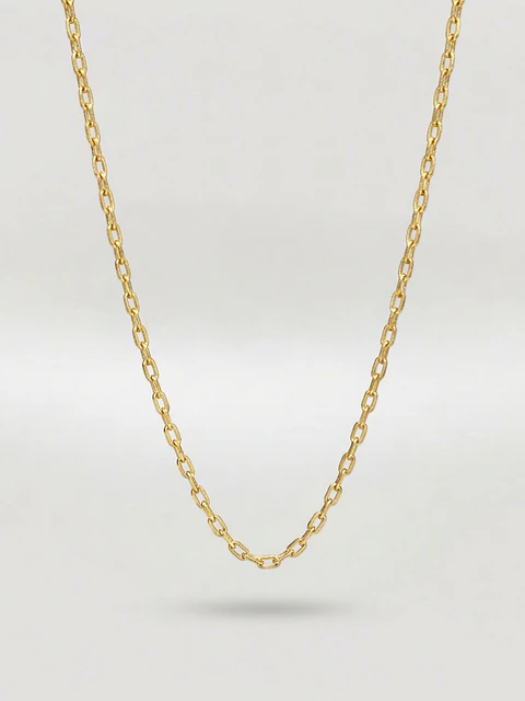 Cadena Limada Distinción Larga Oro 18k