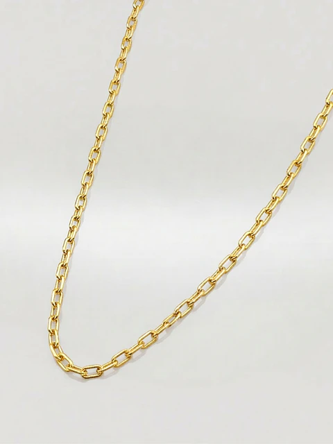 Cadena Limada Distinción Larga Oro 18k