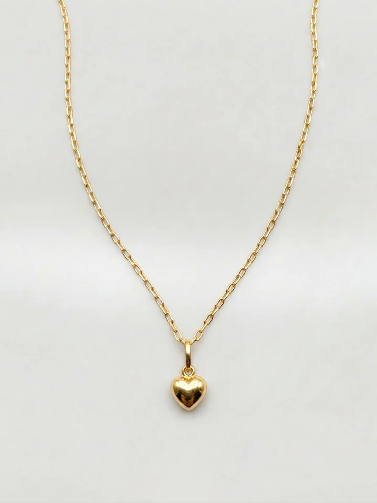 Cadena Corazón en Relieve Esencia Oro 18k 1