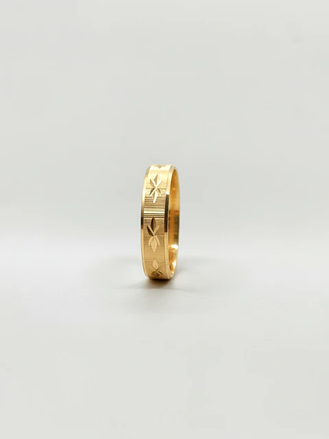 Argolla Individual Destello de Estrella Oro 18k