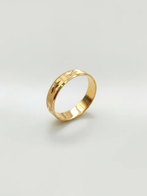 Argolla Individual Destello de Estrella Oro 18k