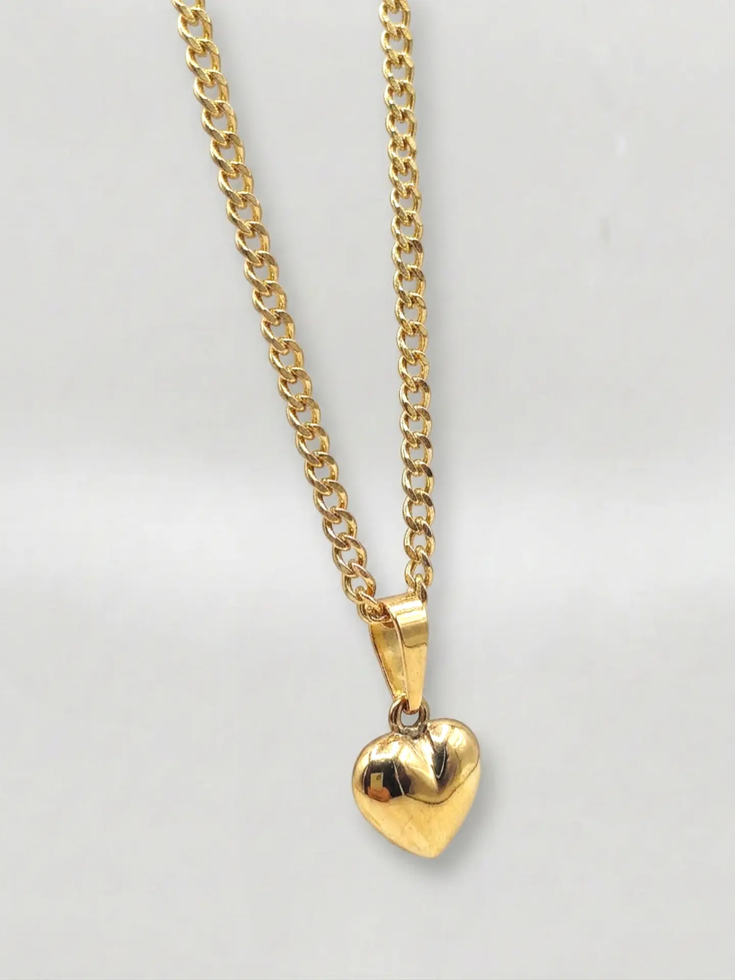 Cadena Grumete Corazón Imperial Oro 18k 3