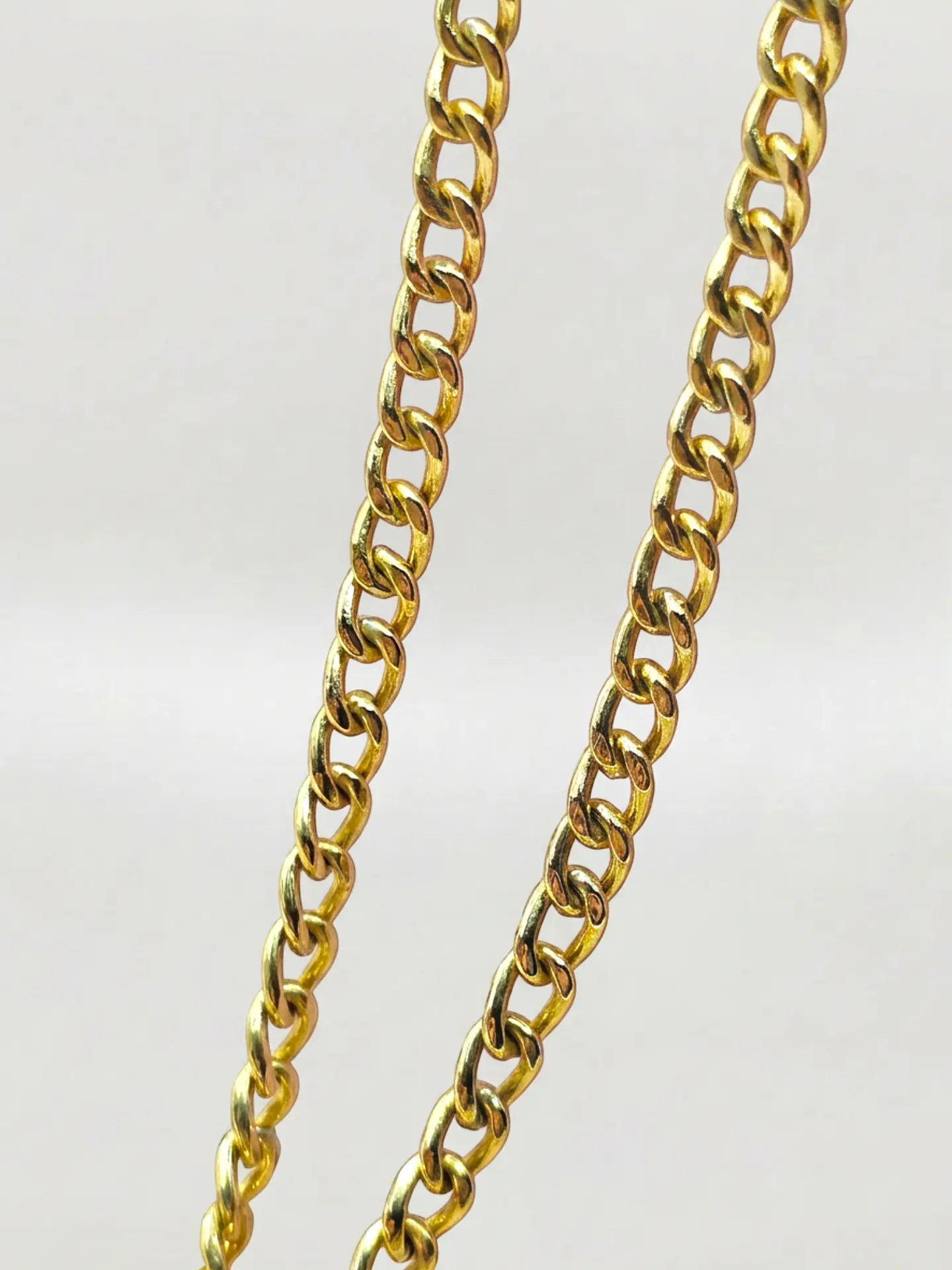 Cadena Grumete Corazón Imperial Oro 18k 5