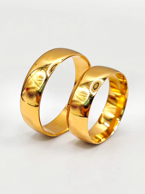 Argollas Tradición Media Caña 6 mm Oro 18k