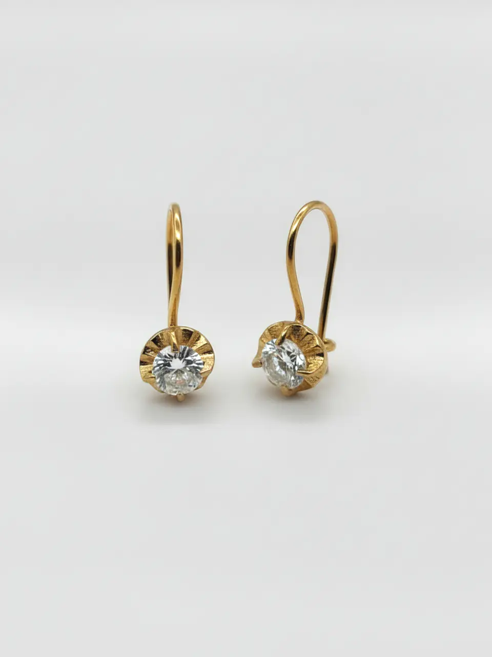 Aros Chatón Fulgor de Circón Oro 18k 1