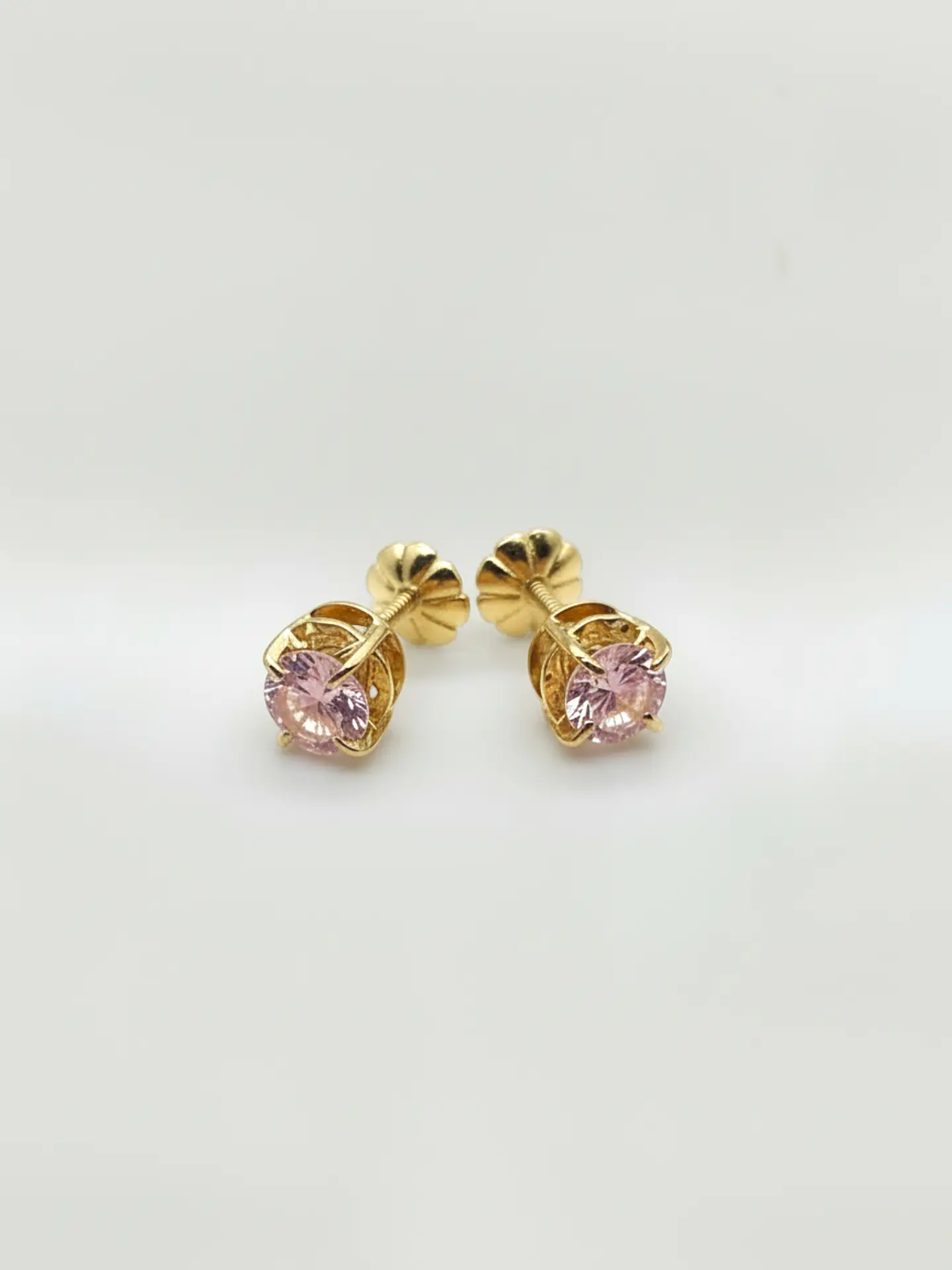 Aros Chatón Rosa de Francia Mística Mediano Oro 18k 1