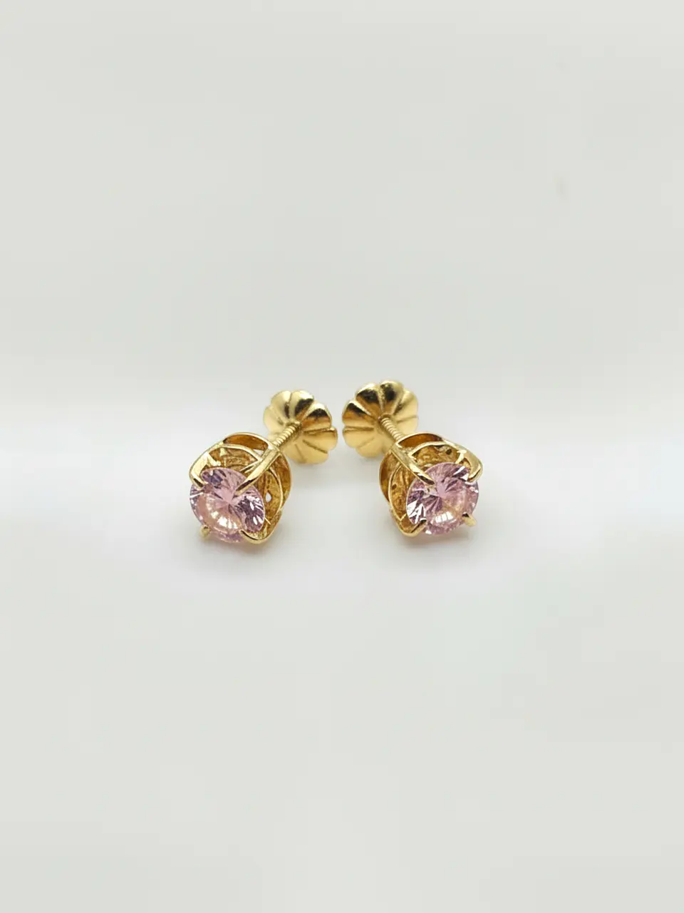 Aros Chatón Rosa de Francia Mística Mediano Oro 18k 1