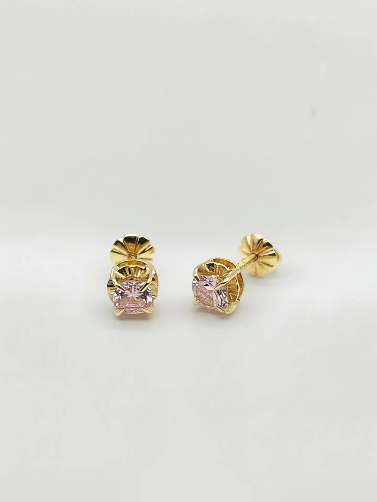 Aros Chatón Rosa de Francia Mística Mediano Oro 18k 4