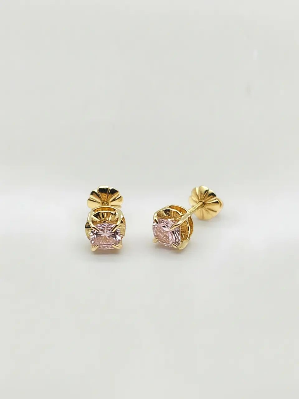 Aros Chatón Rosa de Francia Mística Mediano Oro 18k 4