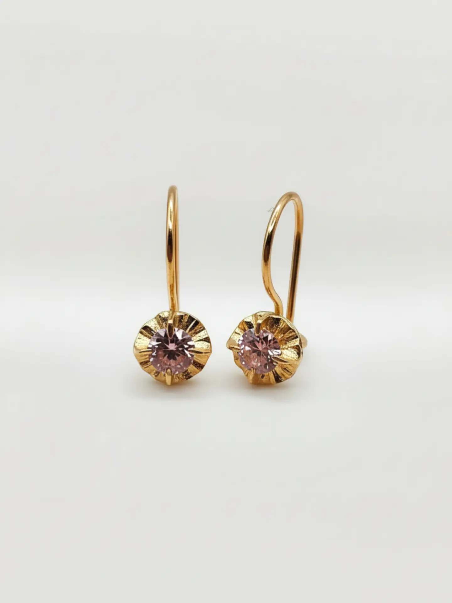 Aros Chatón Mística Rosa de Francia Oro 18k 1