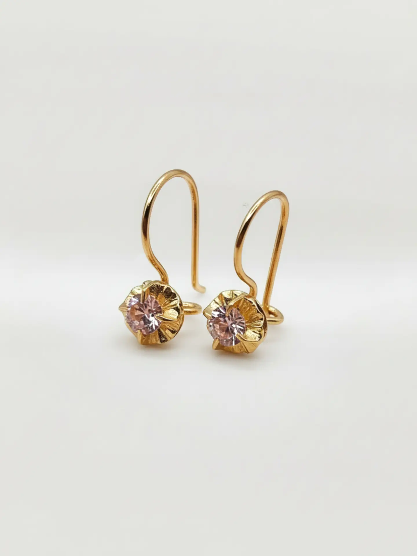 Aros Chatón Mística Rosa de Francia Oro 18k 4