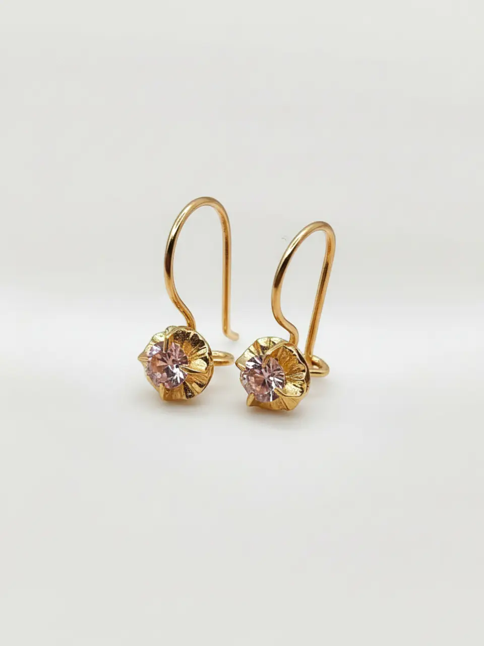 Aros Chatón Mística Rosa de Francia Oro 18k 4