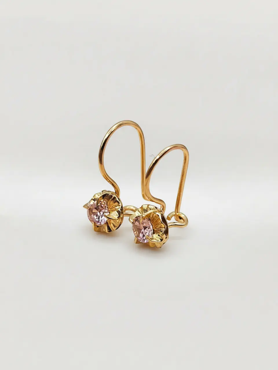 Aros Chatón Mística Rosa de Francia Oro 18k 5