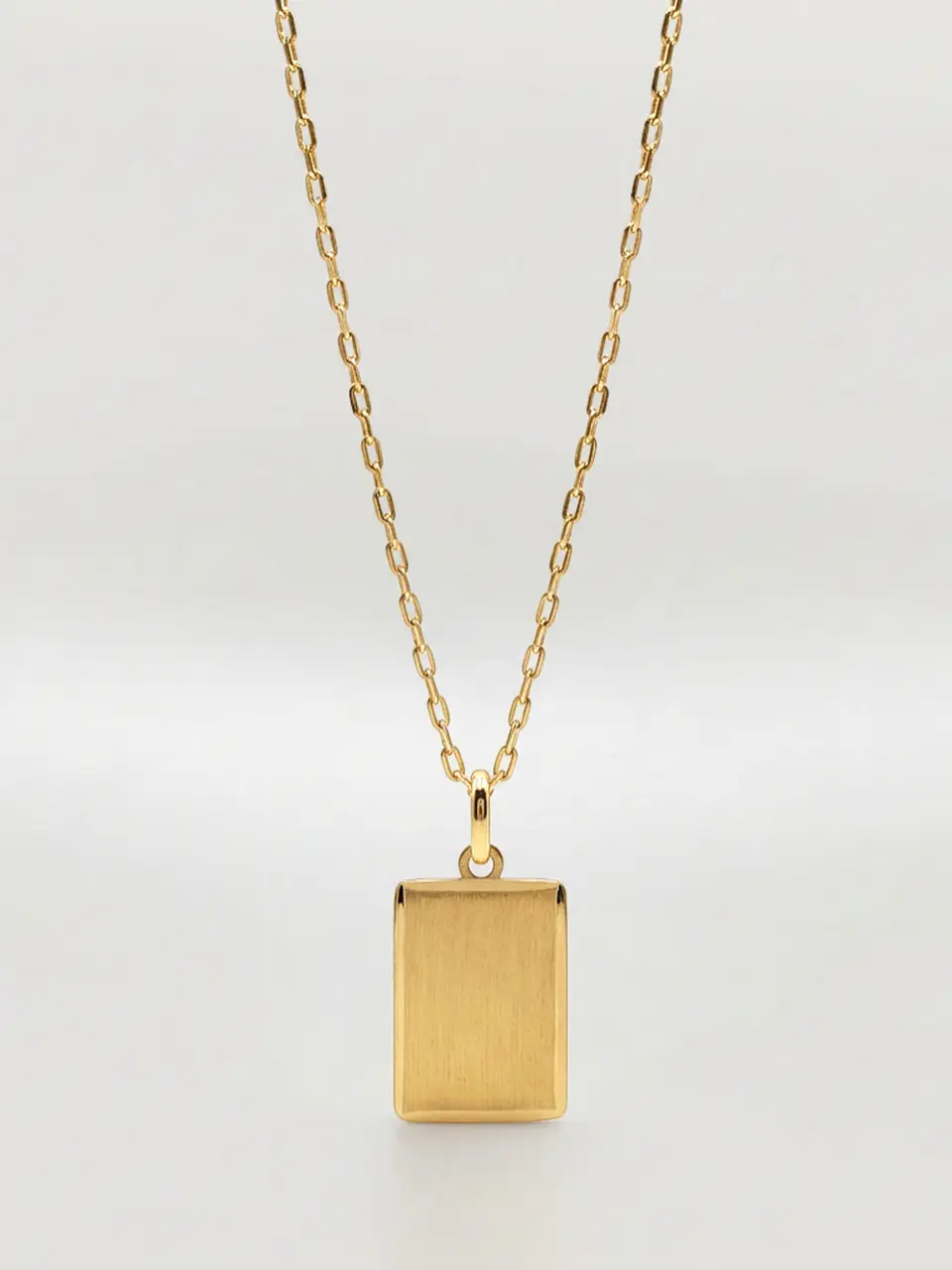 Cadena Identidad con Placa Oro Oro 18k 3