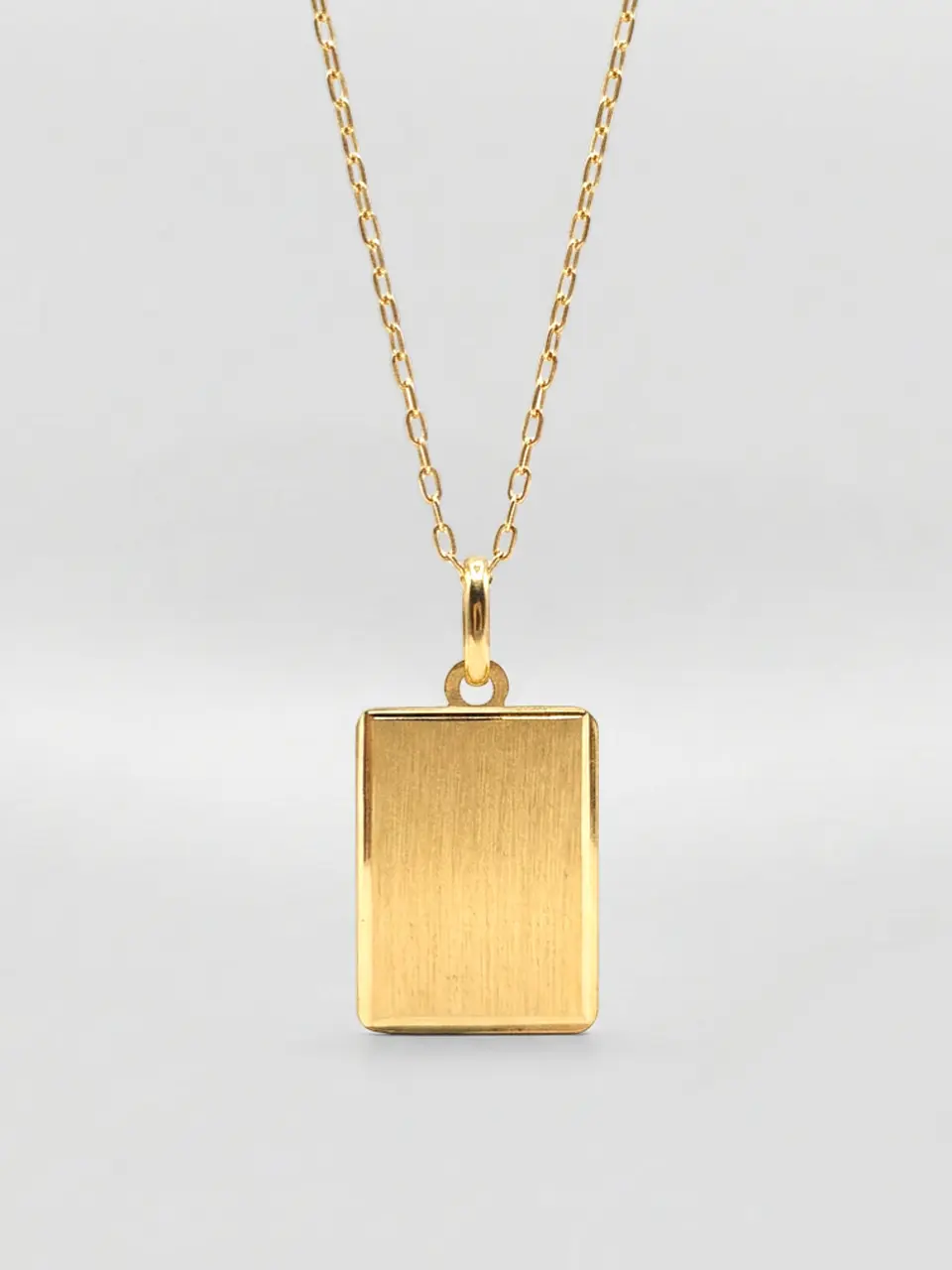 Cadena Identidad con Placa Oro Oro 18k 1