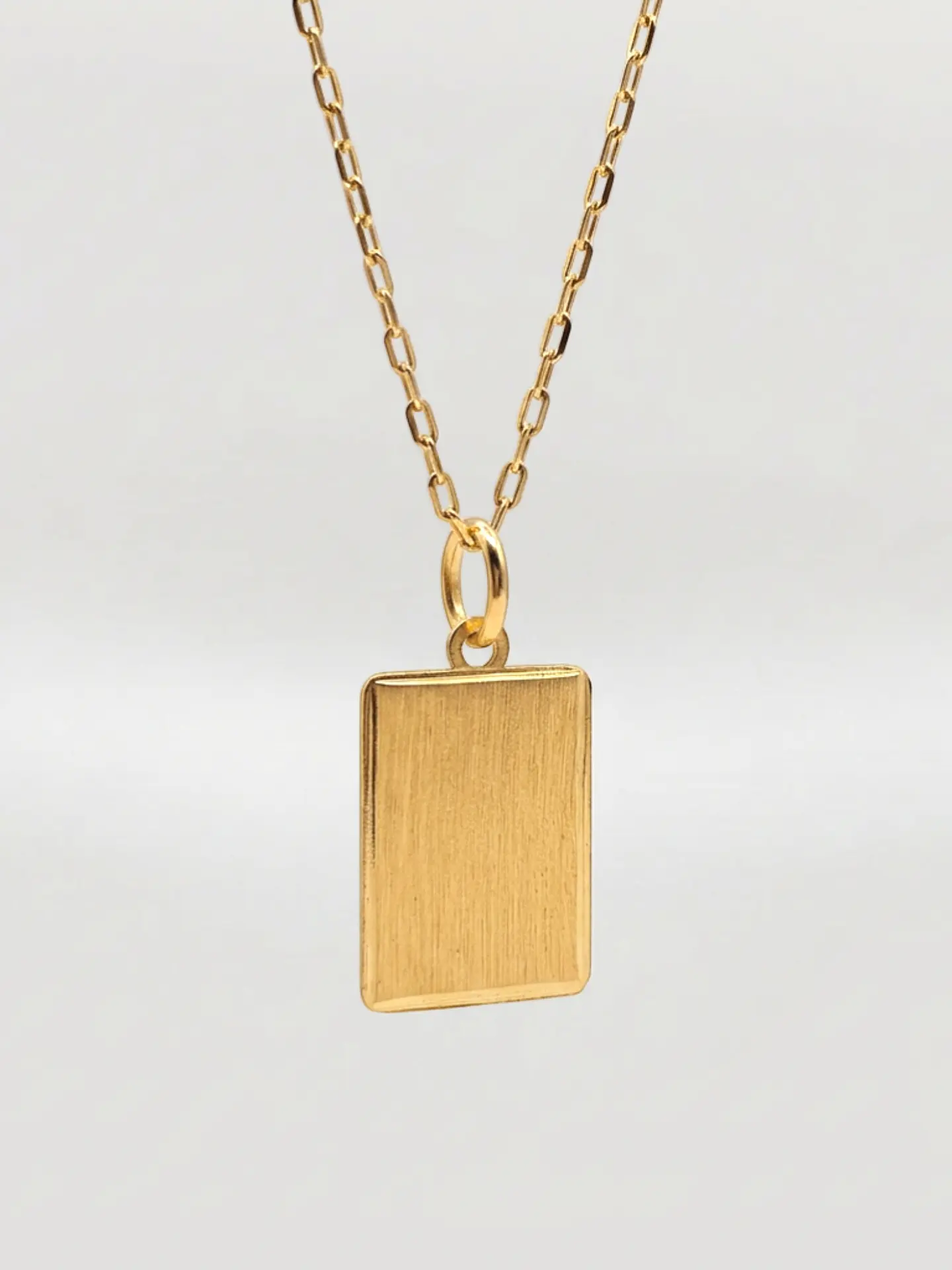 Cadena Identidad con Placa Oro Oro 18k 5