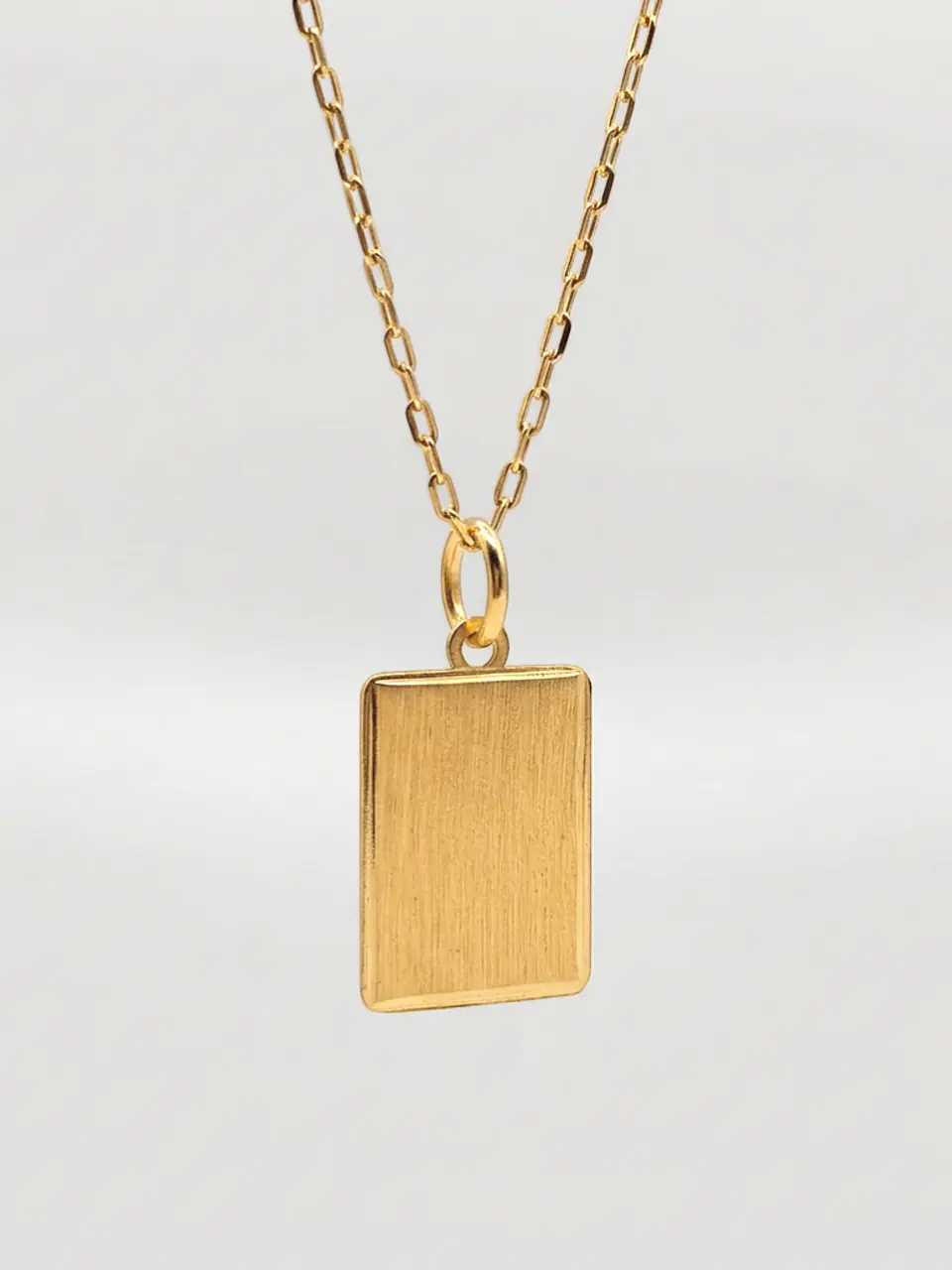 Cadena Identidad con Placa Oro Oro 18k 5