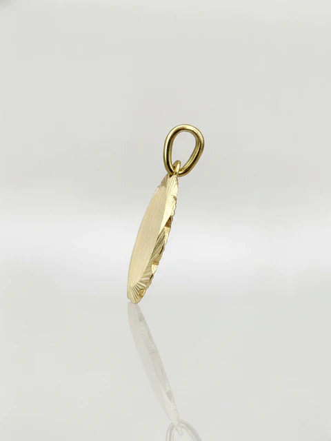 Colgante Disco Flor de Mayo Oro 18k