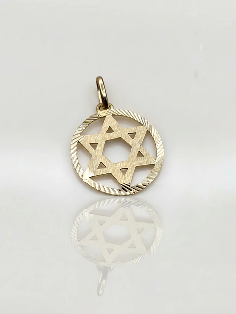 Colgante Estrella de David Sagrada Oro 18k