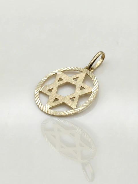 Colgante Estrella de David Sagrada Oro 18k
