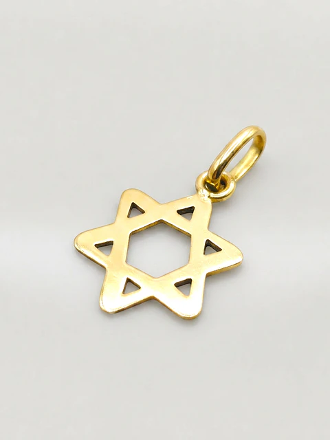 Colgante Estrella de David de Gala Oro 18k