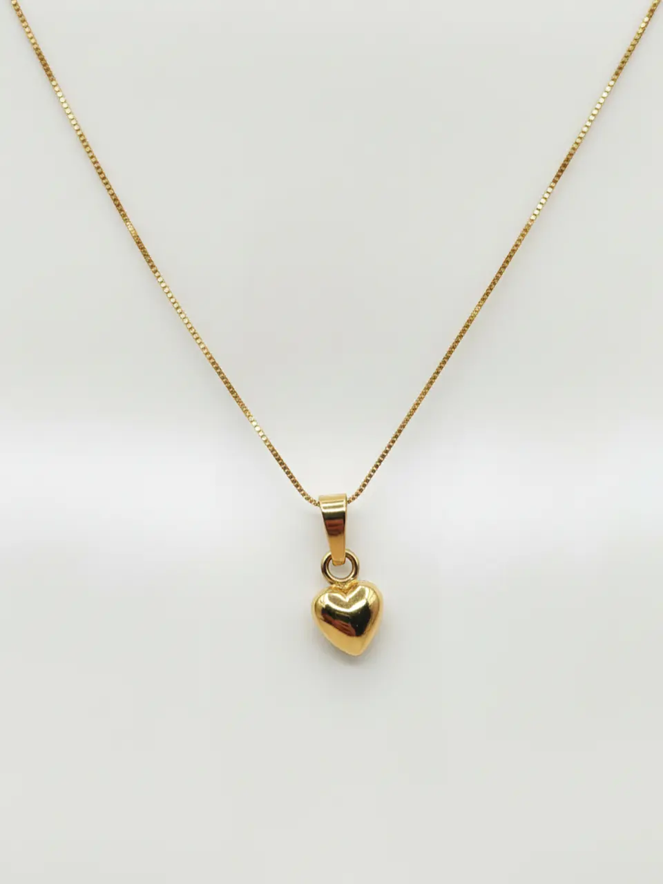 Cadena Veneciana Corazón en Relieve Oro 18k 4