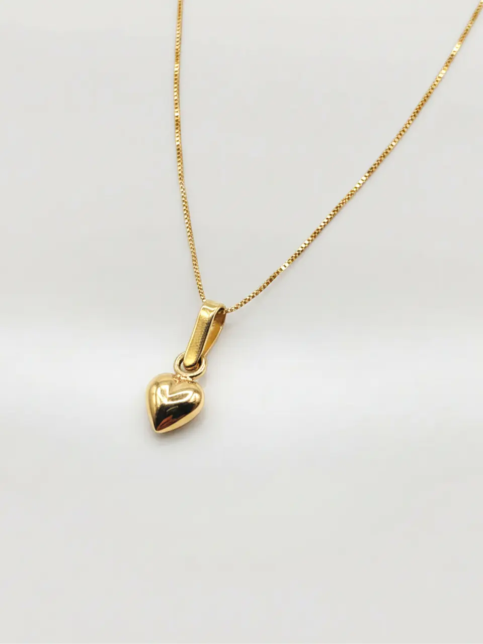 Cadena Veneciana Corazón en Relieve Gala Oro 18k 5