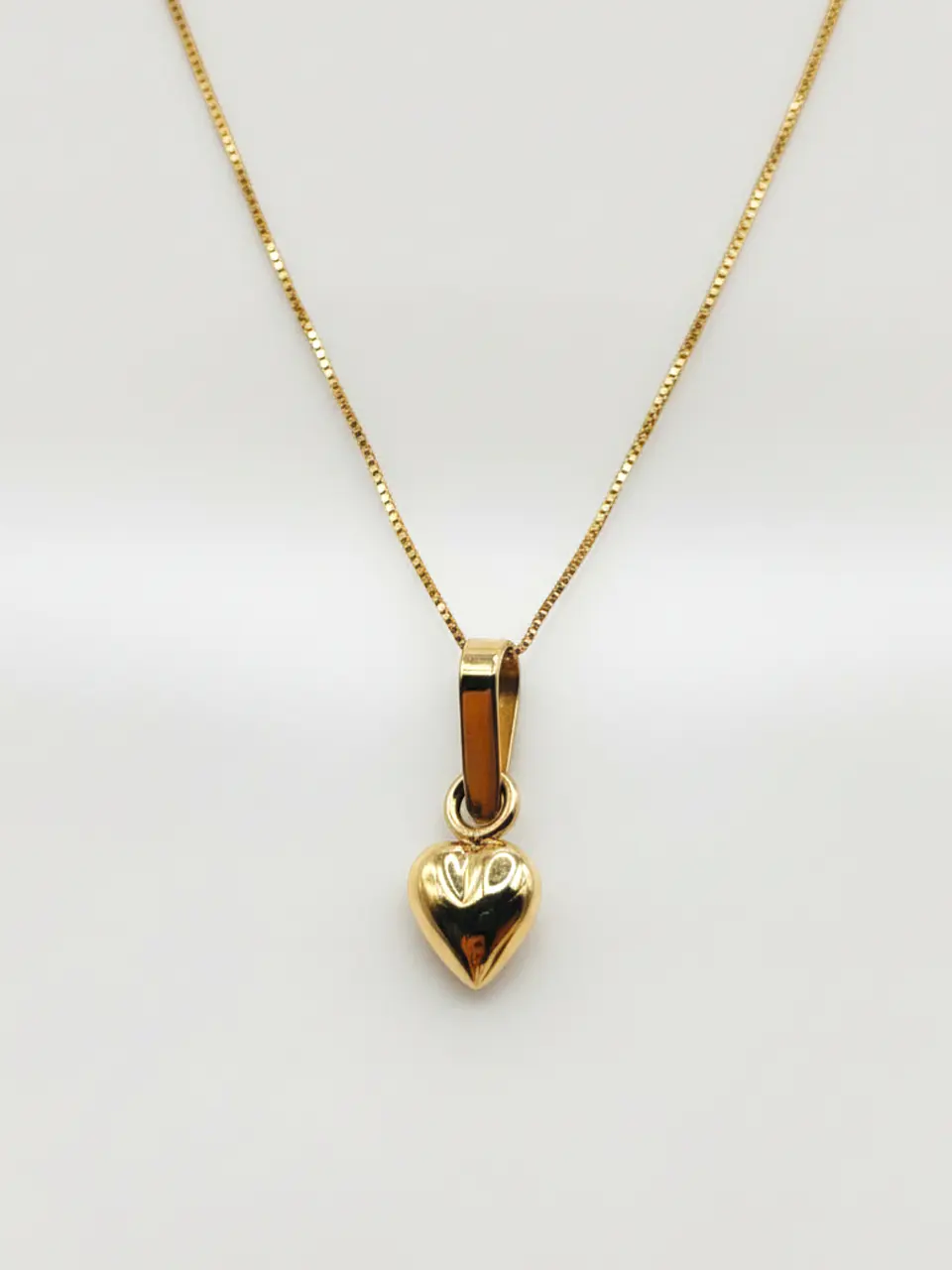 Cadena Veneciana Corazón en Relieve Gala Oro 18k 1