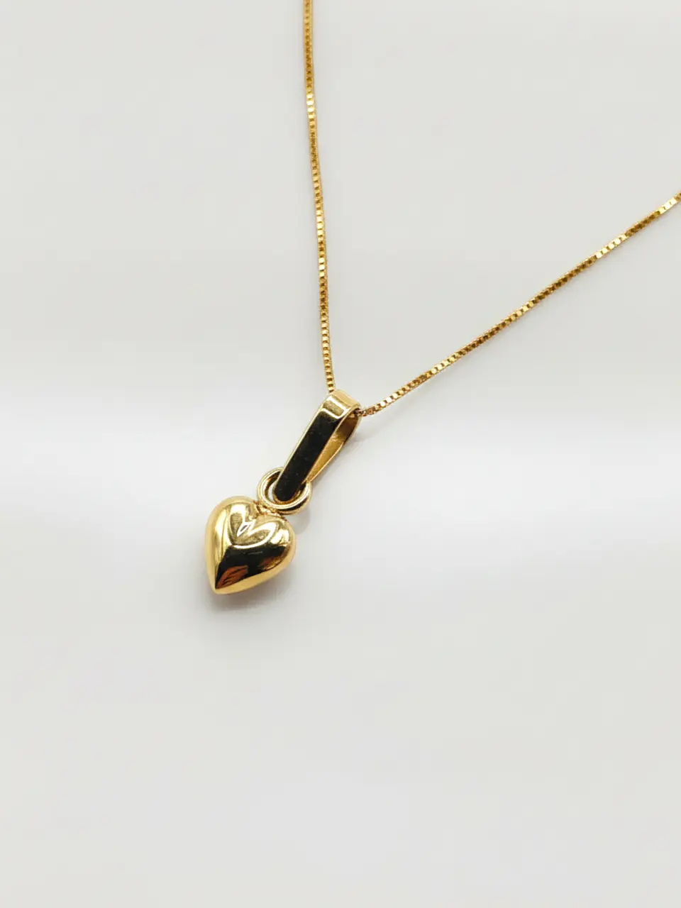 Cadena Veneciana Corazón en Relieve Gala Oro 18k 7